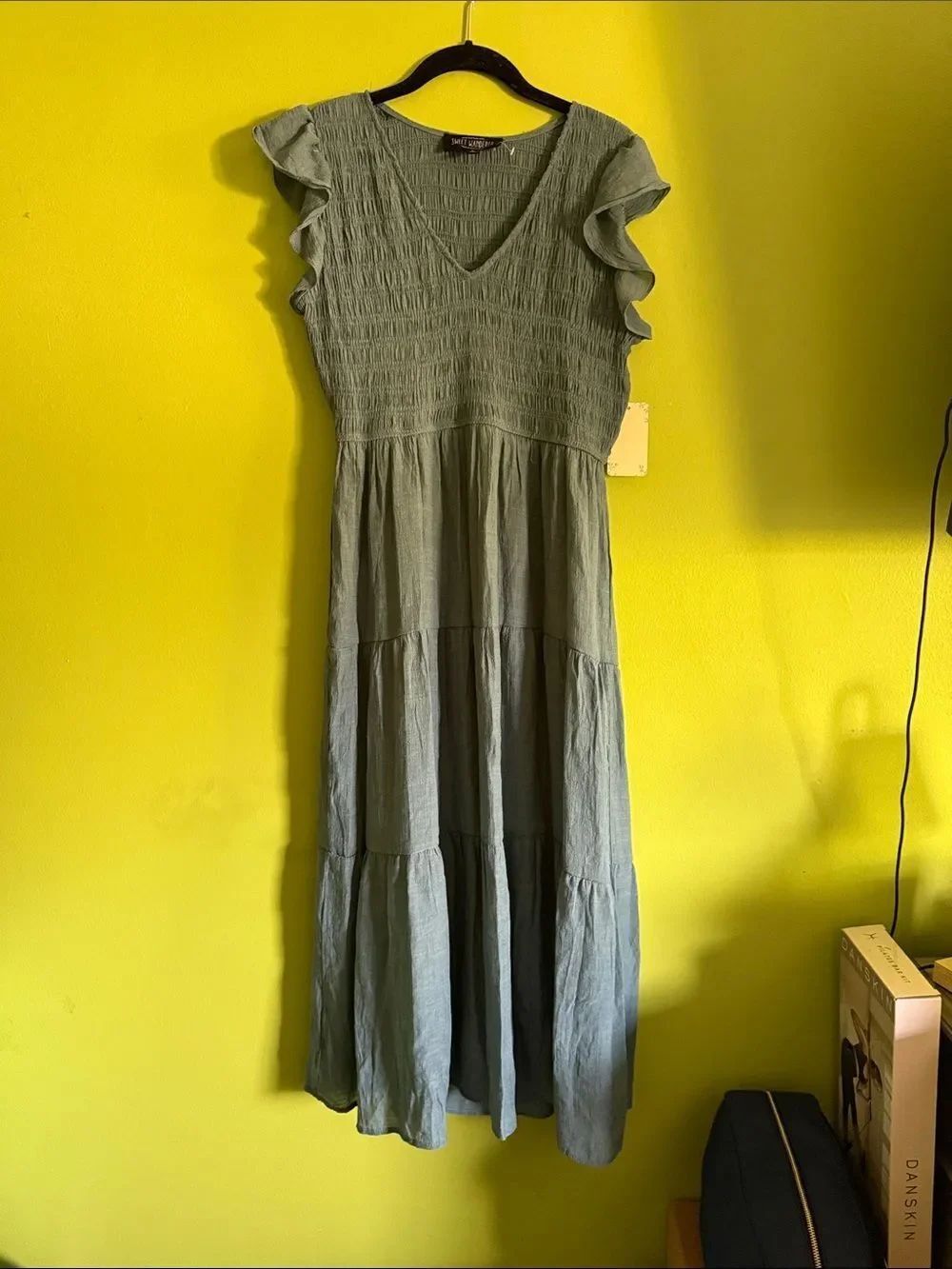 NWT Sweet Wanderer Green Maxi Dress Size M
